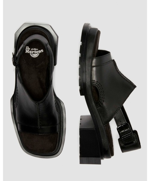 「Dr. Martens」 ヒールサンダル - ブラック レディースの画像