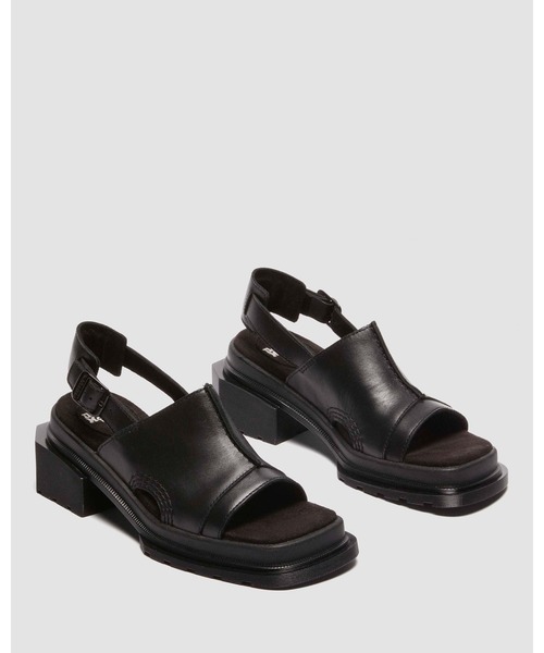 「Dr. Martens」 ヒールサンダル - ブラック レディースの画像