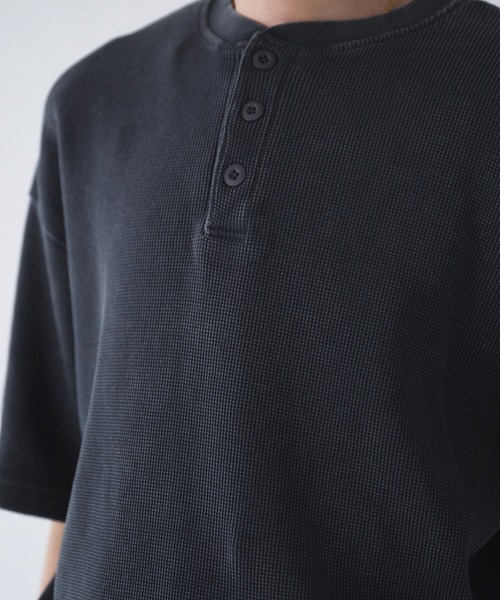 「Adoon plain」 半袖Tシャツ LARGE ネイビー メンズ_画像2