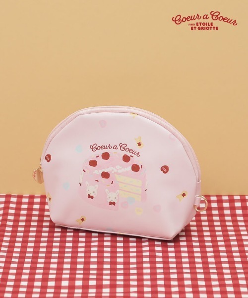 coeur a ポーチ 「Etoile et Griotte×coeur coeur」ラウンドポーチ