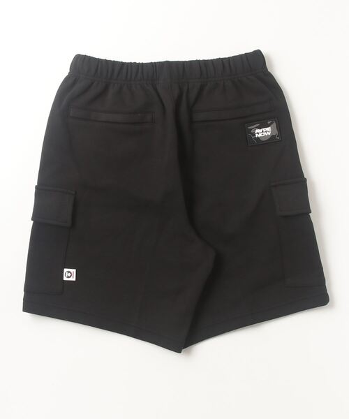 「AAPE BY A BATHING APE」 ハーフパンツ LARGE ブラック メンズ_画像3