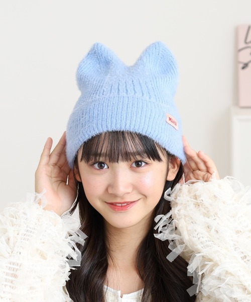 FUNALIVE（ファンアライブ） ニット帽 ニットキャップ リブ猫耳ワッチ