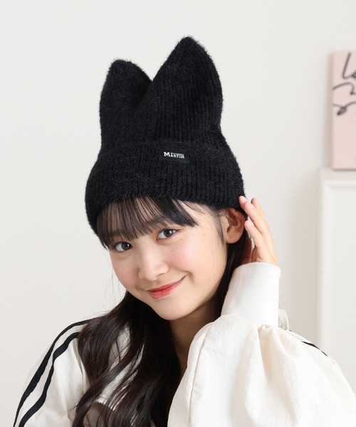FUNALIVE（ファンアライブ） ニット帽 ニットキャップ リブ猫耳ワッチ