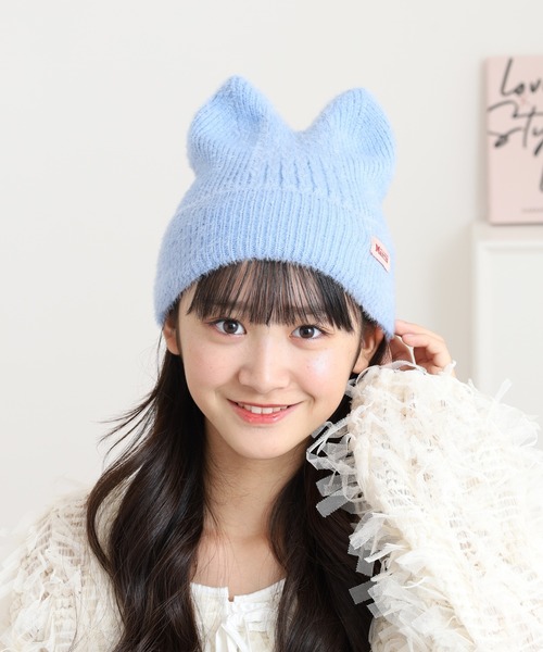 FUNALIVE（ファンアライブ） ニット帽 ニットキャップ リブ猫耳ワッチ