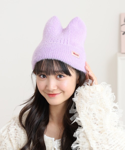 FUNALIVE（ファンアライブ） ニット帽 ニットキャップ リブ猫耳ワッチ
