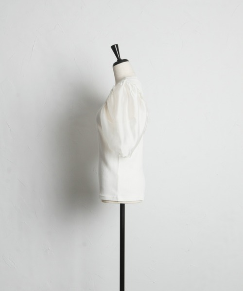 「&. NOSTALGIA」 半袖カットソー M ホワイト レディース_画像4