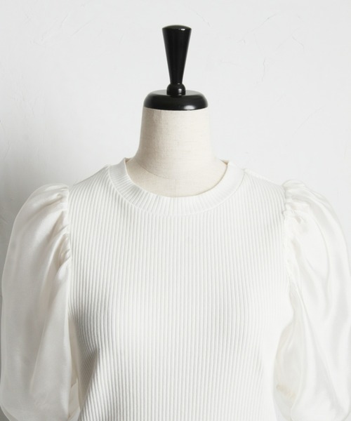 「&. NOSTALGIA」 半袖カットソー M ホワイト レディース_画像6