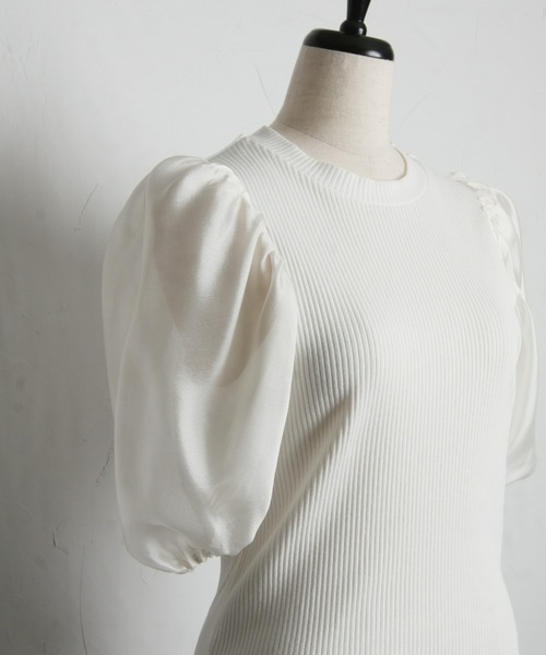 「&. NOSTALGIA」 半袖カットソー M ホワイト レディース_画像7