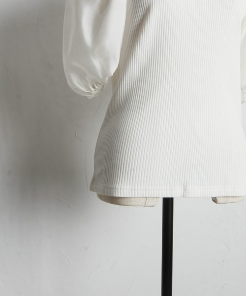 「&. NOSTALGIA」 半袖カットソー M ホワイト レディース_画像8