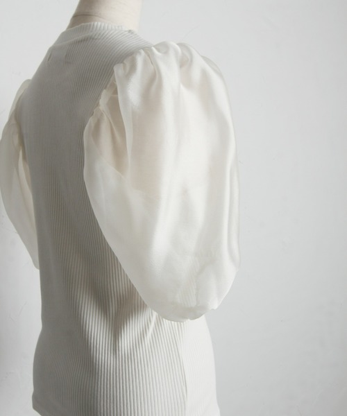 「&. NOSTALGIA」 半袖カットソー M ホワイト レディース_画像9