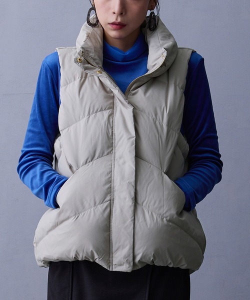 NICOLE white（ニコルホワイト） ベスト ジレ ダウンベスト レディース