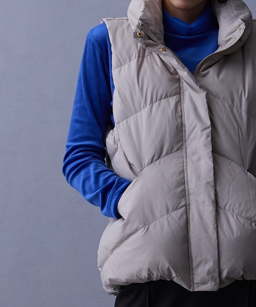 セーブザダック ダウン  ジレ  ダウンベスト ホワイト 白 サイズ0 SAVE THE DUCK(セイブザダック) ダウンベスト(レディース) - 海外通販