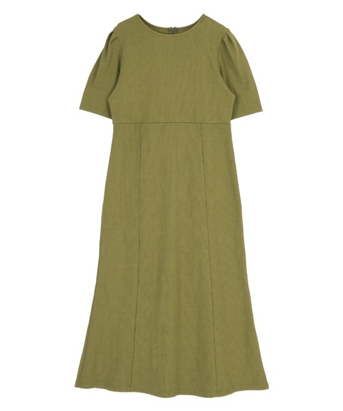 「titivate」 半袖ワンピース S オリーブ レディース_画像4