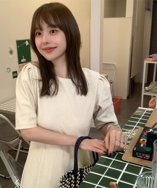 「titivate」 半袖ワンピース S オリーブ レディース_画像8