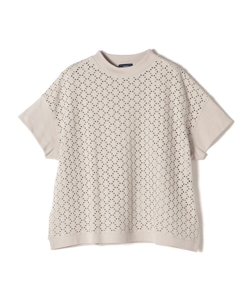 「SHIPS」 半袖カットソー ONE SIZE チャコールグレー レディース_画像7