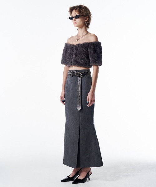 JOSE MOON（ジョゼムーン） FUR OFFSHOULDER TOPS/ファーオフ