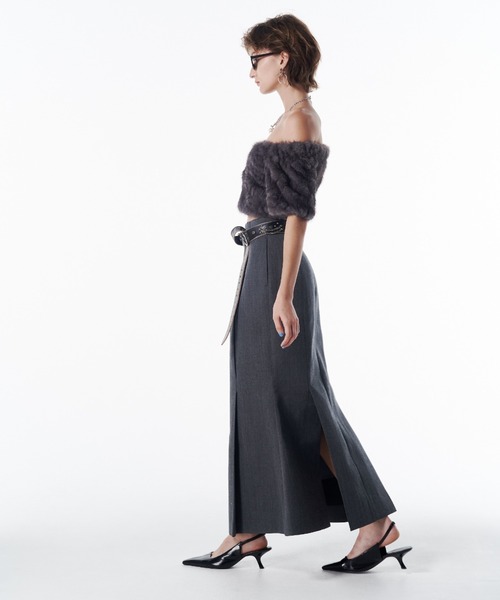 JOSE MOON（ジョゼムーン） FUR OFFSHOULDER TOPS/ファーオフ