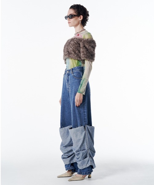 トップス josemoon FUR OFFSHOULDER TOPS JOSE MOON（ジョゼムーン） FUR OFFSHOULDER TOPS/ファーオフ