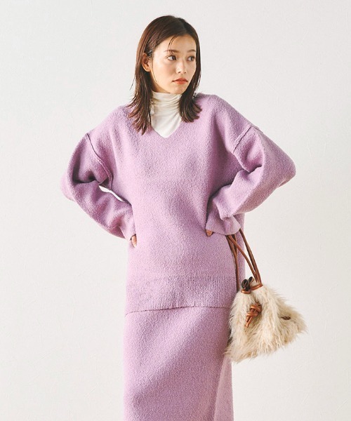 「Droite lautreamont」 長袖ニット 2 ホワイト レディース_画像2