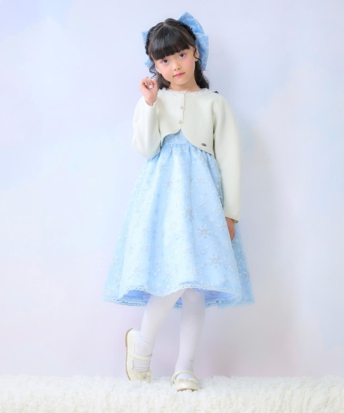 mezzo piano カーディガン ラメニット ボレロ キッズ 子供服 女の子
