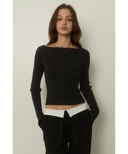 ALEXIA STAM（アリシアスタン） ニット セーター Rib Knit Long Sleeve