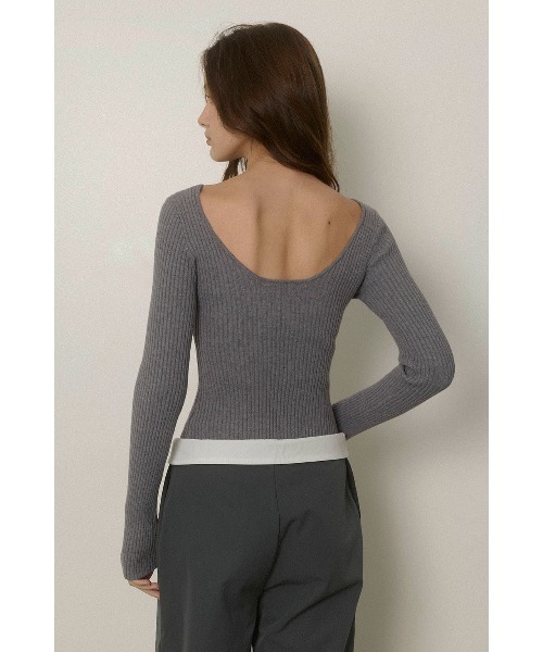 ALEXIA STAM（アリシアスタン） ニット セーター Rib Knit Long Sleeve