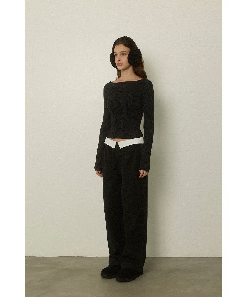 ALEXIA STAM（アリシアスタン） ニット セーター Rib Knit Long Sleeve