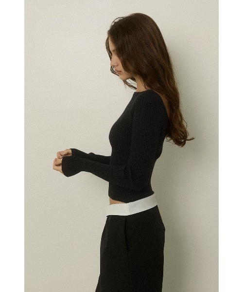 ALEXIA STAM（アリシアスタン） ニット セーター Rib Knit Long Sleeve