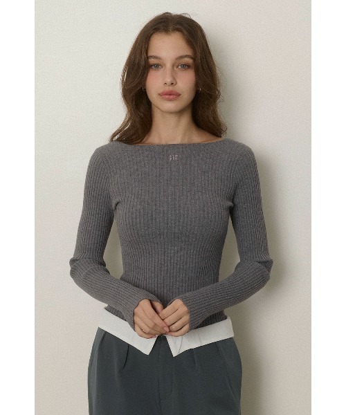 ALEXIA STAM（アリシアスタン） ニット セーター Rib Knit Long Sleeve