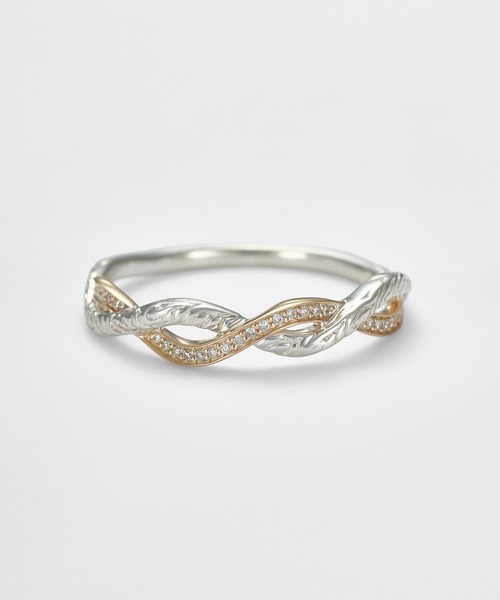 agete（アガット） 指輪 リング K10／シルバーダイヤモンドリング