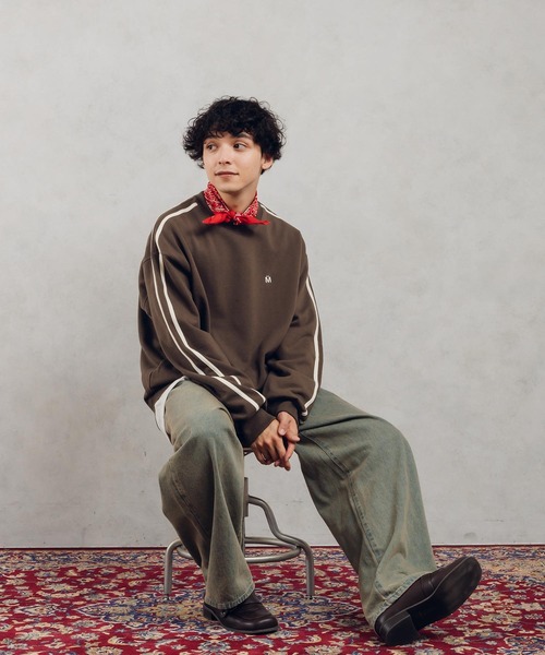 「MUHET」 スウェットカットソー MEDIUM グリーン レディース_画像5