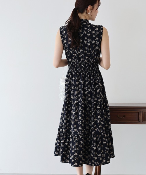 「BLUEEAST」 ノースリーブワンピース MEDIUM ブラック レディース_画像3