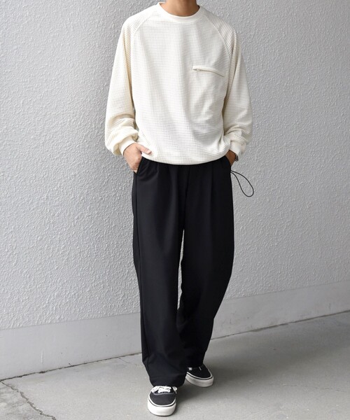 SHIPS any トレーナー スウェット any:「洗濯機可能」グリッド