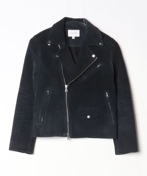 BEAUTY＆YOUTH UNITED ARROWS レザーブルゾン MEDIUM ネイビー