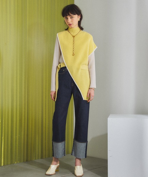 「PUBLIC TOKYO」 長袖ニット FREE アイボリー レディース_画像2