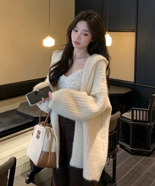 カデュネ⭐︎アウター⭐︎ふわふわカーディガン⭐︎Sサイズ CADUNE（カデュネ）の「ふわふわショートカーデ（ニット/セーター