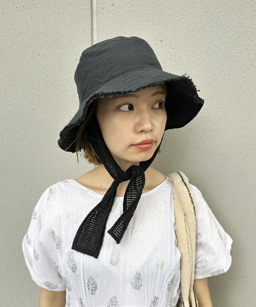 「EDIT. FOR LULU」 「La Maison De L’espadrille」ハット FREE ブラック レディース_画像3