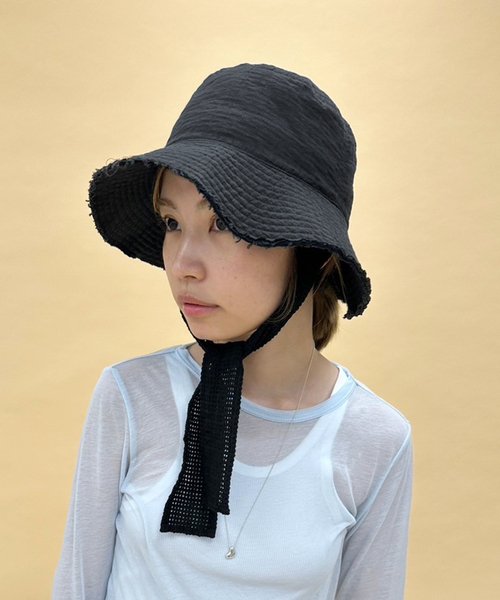 「EDIT. FOR LULU」 「La Maison De L’espadrille」ハット FREE ブラック レディース_画像5