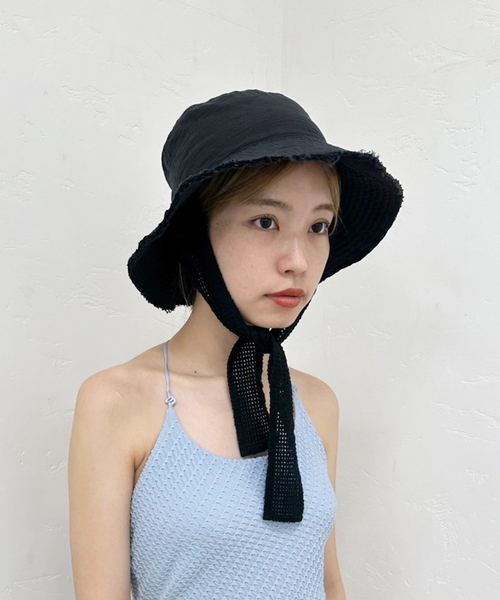 「EDIT. FOR LULU」 「La Maison De L’espadrille」ハット FREE ブラック レディース_画像6