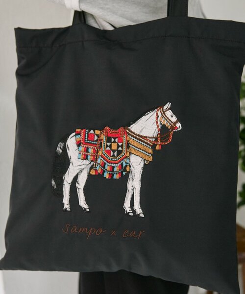 ear PAPILLONNER（イア パピヨネ） トートバッグ sampo×earホースサブ