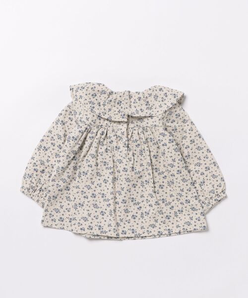 ブラウス シャツ 「FirstCloset×mioさん」フリルエリブラウス オフ