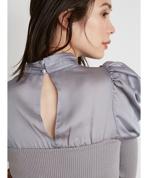 「SNIDEL」 7分袖ニット ONE SIZE ブラック レディース_画像3