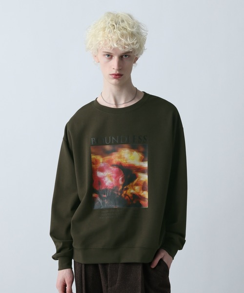 HARE プリント トレーナー　2枚セット HARE（ハレ） トレーナー スウェット フラワーフォトプリント