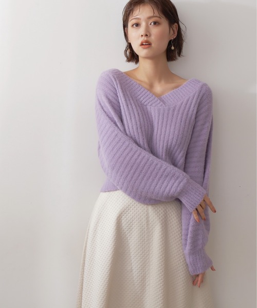 「JILL by JILL STUART」 長袖ニット FREE ピンク レディース_画像3