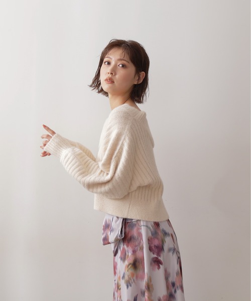 「JILL by JILL STUART」 長袖ニット FREE ピンク レディース_画像7