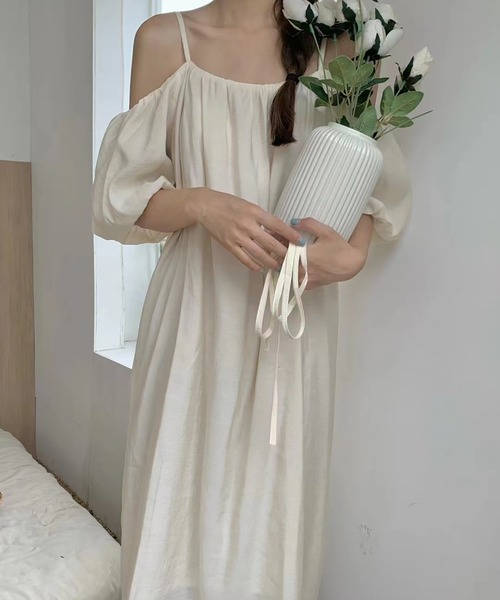 「R」 半袖ワンピース MEDIUM グリーン レディース_画像2