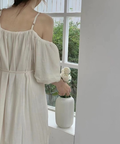 「R」 半袖ワンピース MEDIUM グリーン レディース_画像8