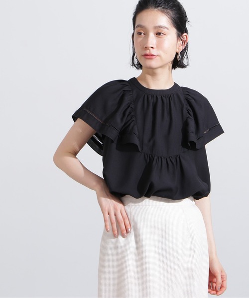 「N.(N. Natural Beauty Basic)」 ノースリーブブラウス MEDIUM ブラック レディース_画像6