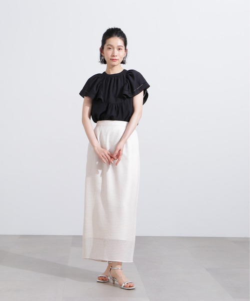 「N.(N. Natural Beauty Basic)」 ノースリーブブラウス MEDIUM ブラック レディース_画像7