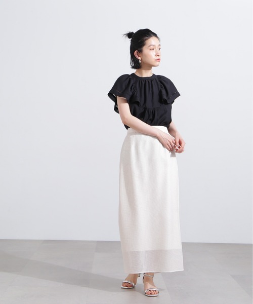 「N.(N. Natural Beauty Basic)」 ノースリーブブラウス MEDIUM ブラック レディース_画像8